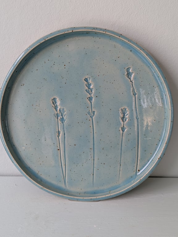 Frokosttallerken med lavendel lyseblå 