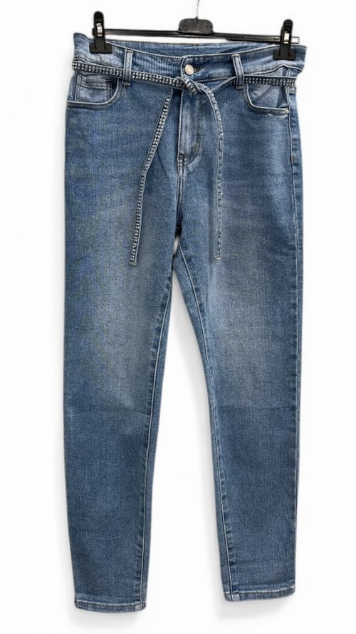 Mary stretch jeans, Denim blue. Findes i str 38-50. (3)