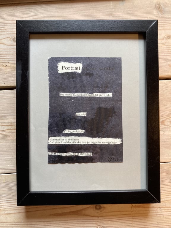 Black Out Poetry- Portræt