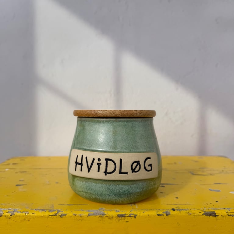 Hvidløgs krukke mosgrøn