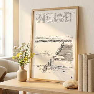 Vadehavet - plakat – produktbillede
