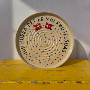 Fødselsdagstallerken – produktbillede