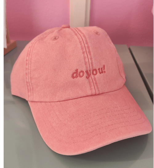 do you! STATEMENT!, Low profil Vintage Cap, Dusky Pink (1)