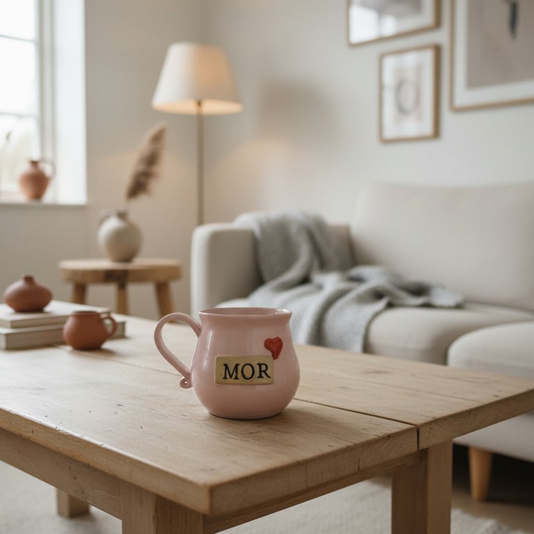 Keramik krus med tekst - Mor