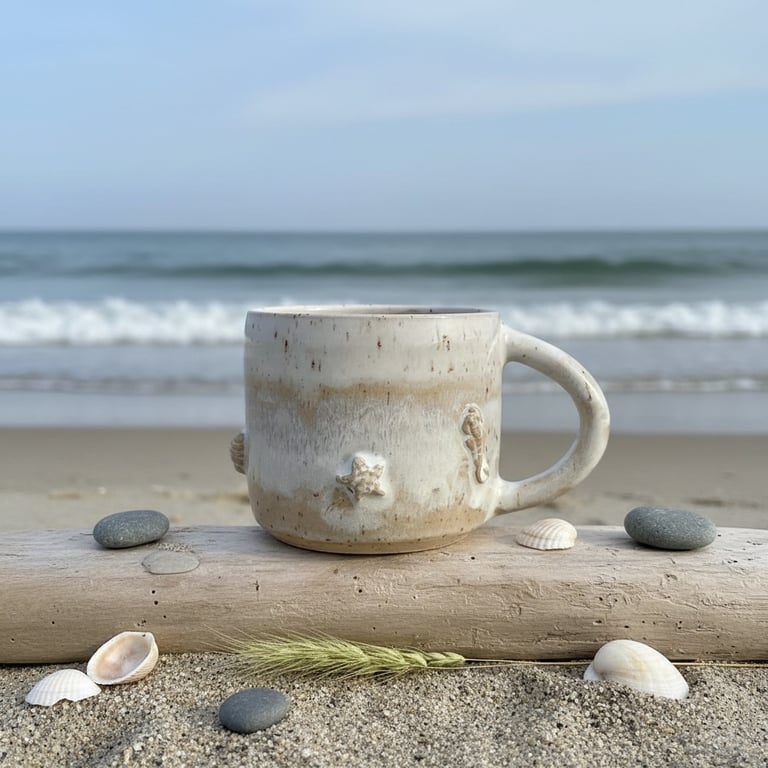 Strand kop. 390 ml. H: 8 cm