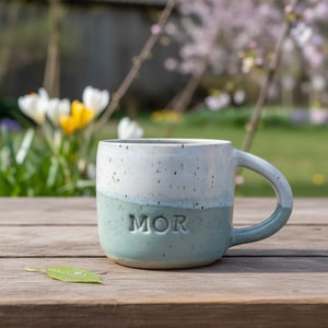 Mor kop lyseblå. 370 ml. H: 7,5 cm – produktbillede