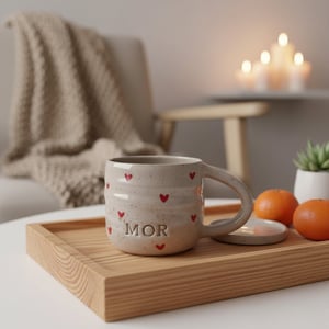 Mor Swirl kop. 320 ml. H: 7,5 cm – produktbillede