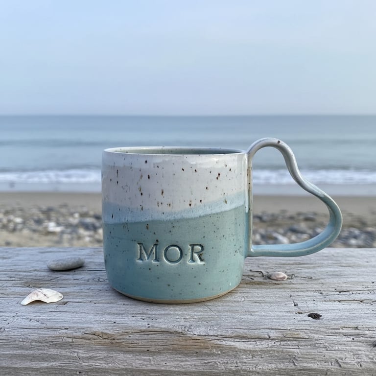 Mor kop lyseblå. 320 ml. H: 8 cm