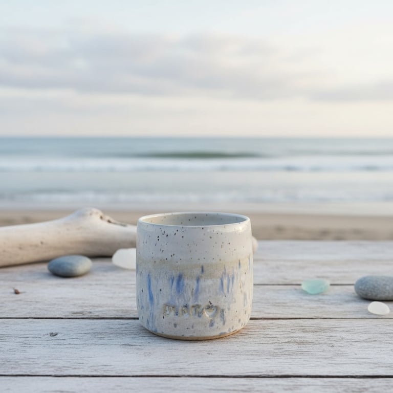 Mor kop blå prik. 340 ml. H: 8 cm