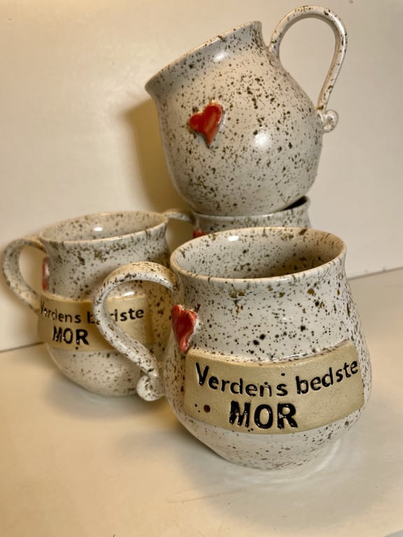 Keramik krus med tekst - Verdens bedste mor billede 2