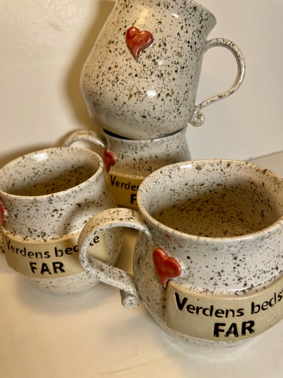 Keramik krus med tekst - Verdens bedste far billede 3