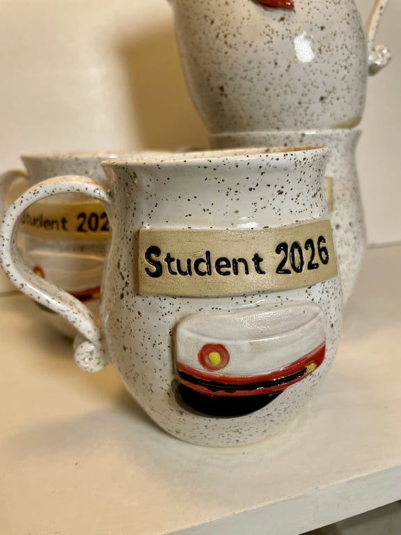 Keramik krus med tekst - studenter krus 2026 STX billede 2