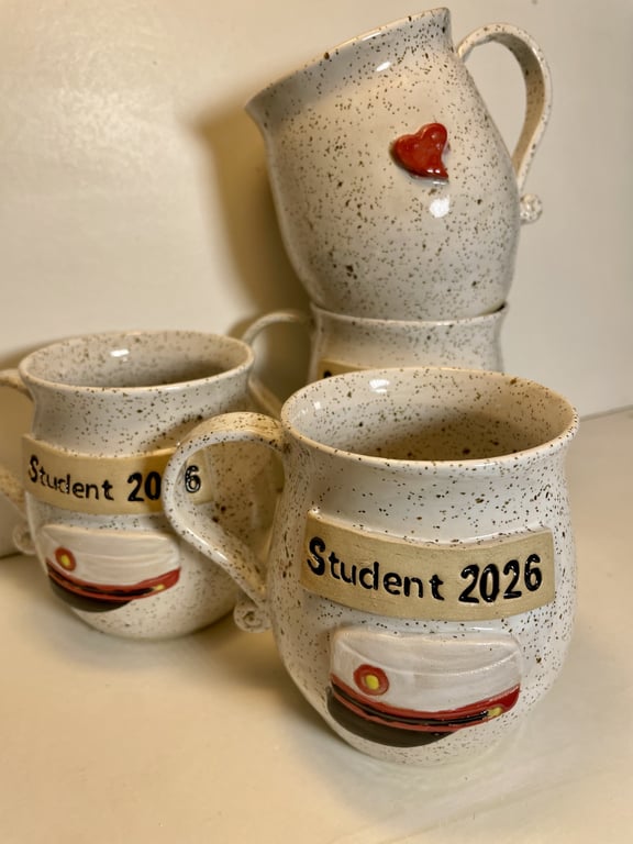 Keramik krus med tekst - studenter krus 2026 STX billede 3