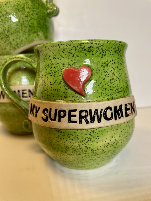 Keramik krus med tekst - My superwomen billede 2