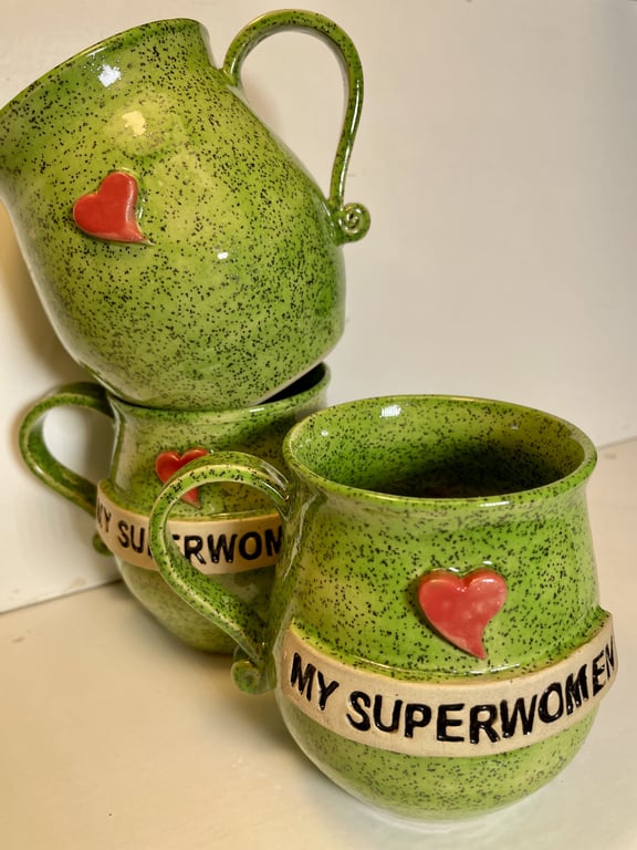 Keramik krus med tekst - My superwomen billede 3