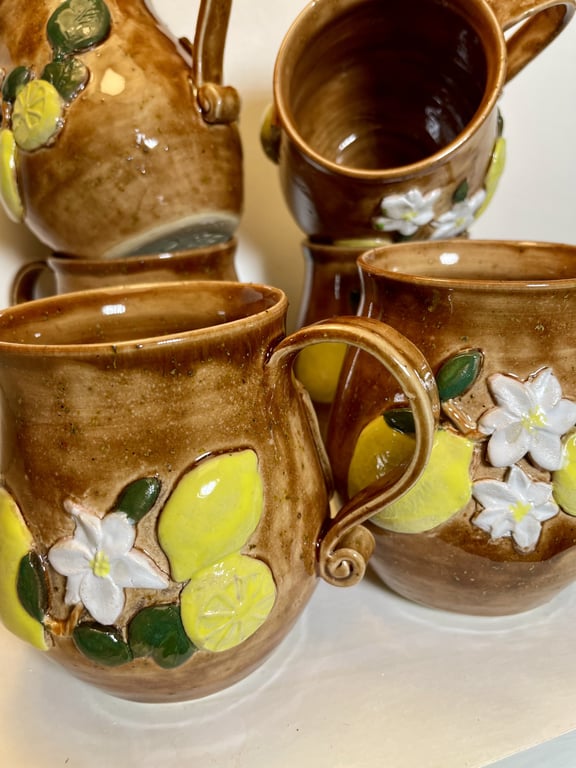 Keramik krus med tekst - Når livet byder dig citroner, så lav limonade billede 4