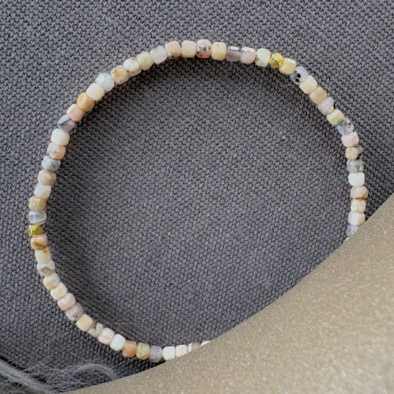 Pink opal armbånd 2,5mm