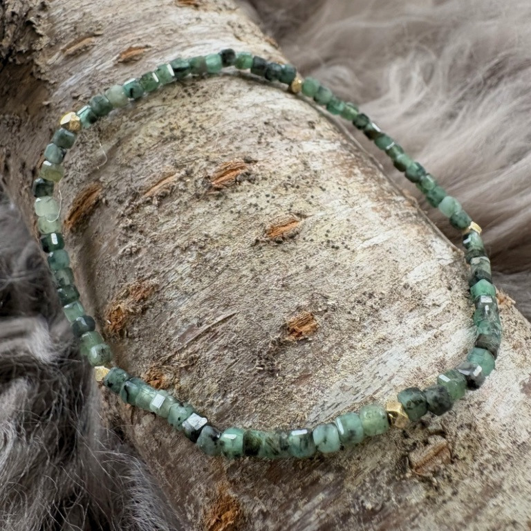 Smaragd armbånd 2,5mm