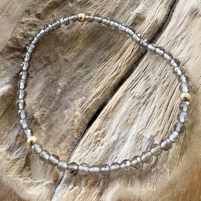 Røgkvarts armbånd 3mm