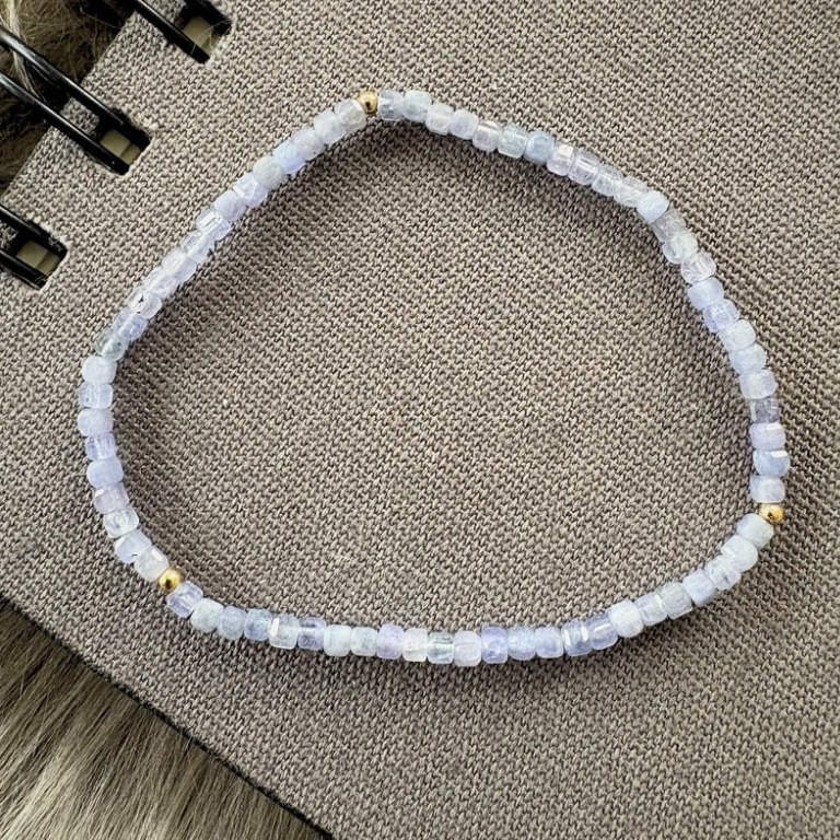 Tanzanit armbånd 2,5mm