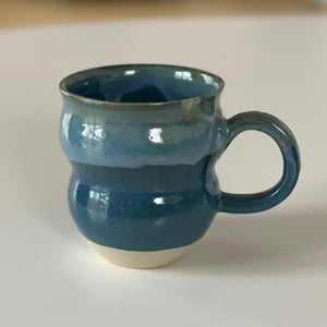 Buet kop, havblå  / lys grøn – produktbillede