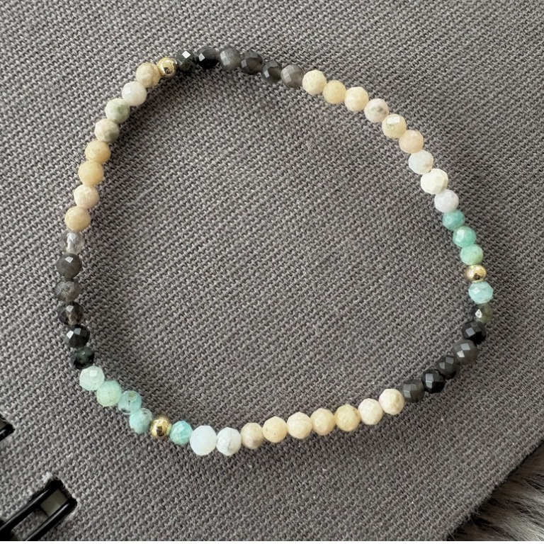 Mix sten armbånd 3mm