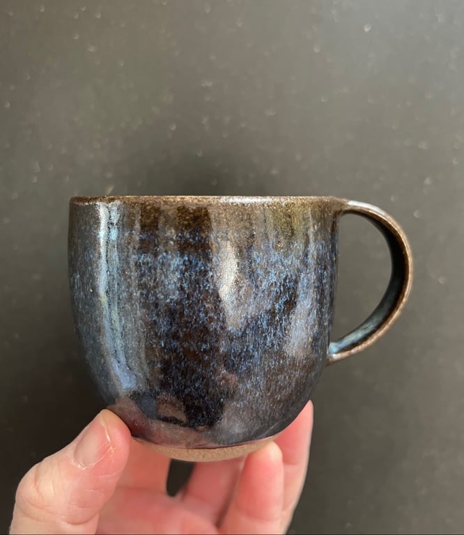 Kop m. hank &amp; hjerte (S) - patina billede 2