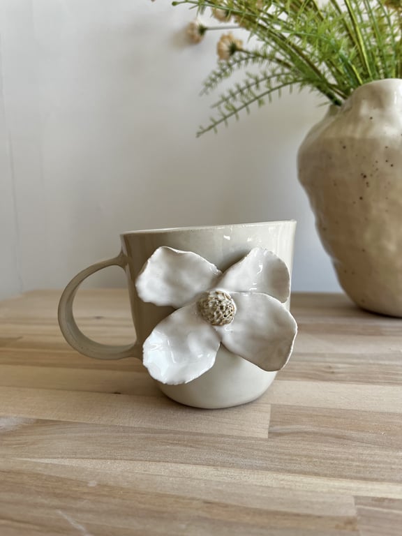 Hvid blomsterkop No.6