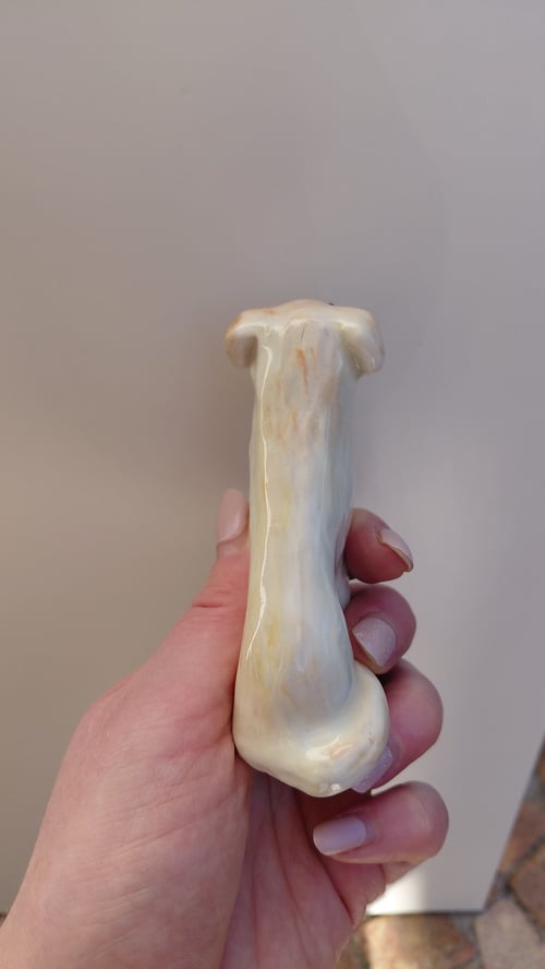 hundefigur, hvid golden retriever  (4)