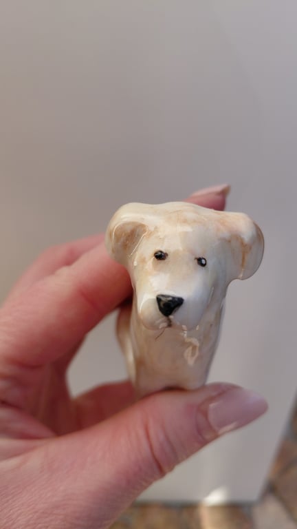 hundefigur, hvid golden retriever  billede 6