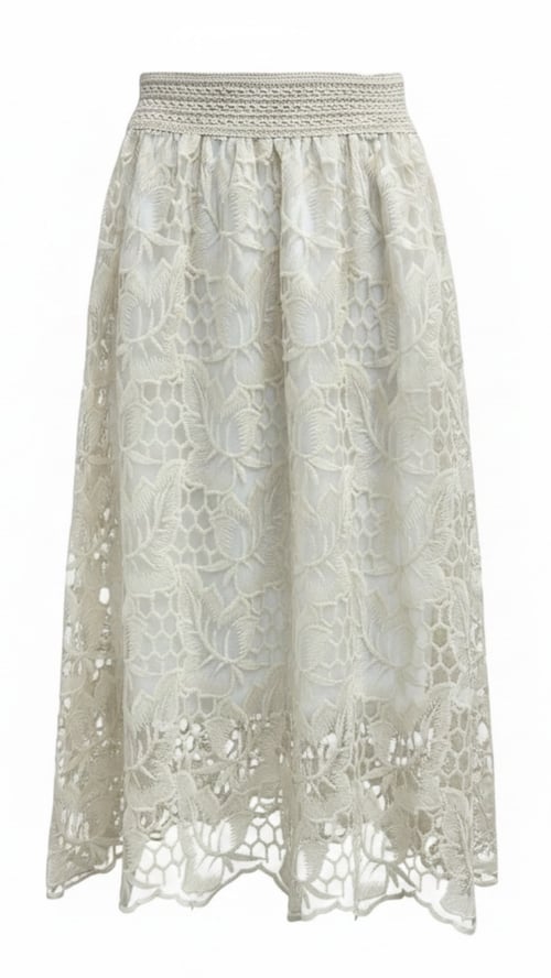 Erika skirt, Creme. Str. 36-44. (2)