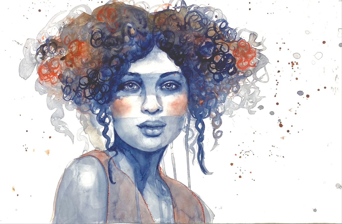 Uden titel – 38 cm x 57 cm billede 3