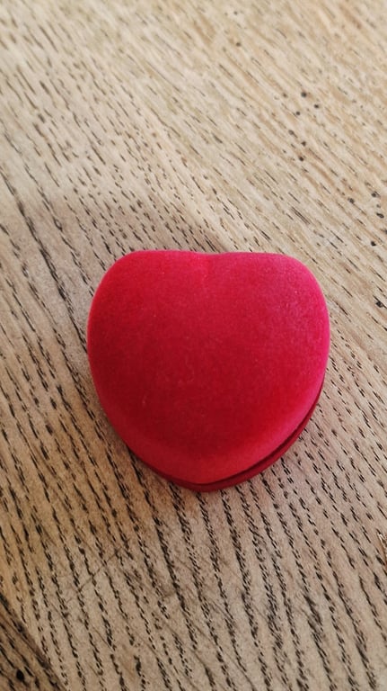 Velour gaveæske til ring