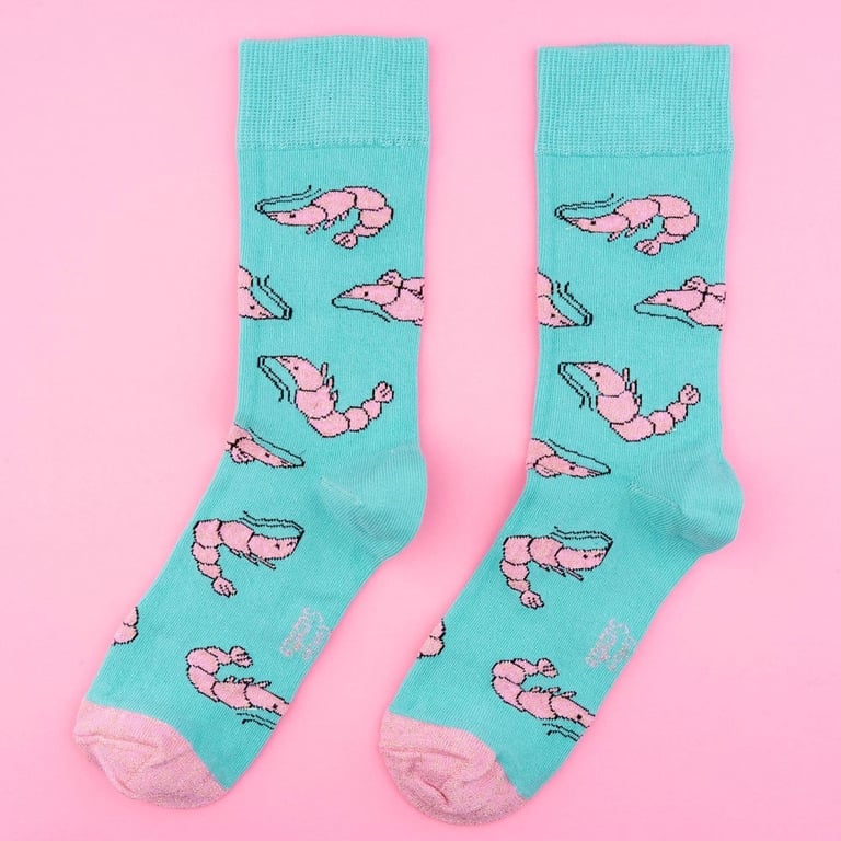 Coucou Suzette, Glitter Shrimp Socks