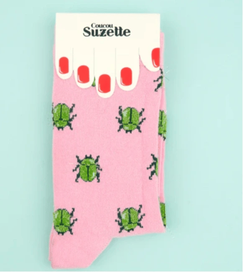 Coucou Suzette, Beetle Glitter Socks (3)