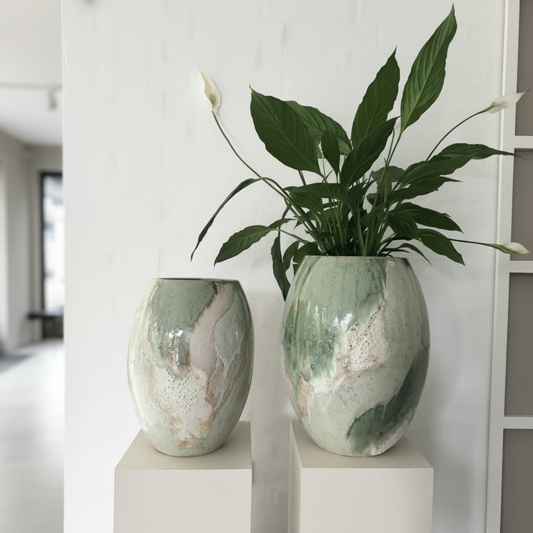 Vase - morgendis  billede 2