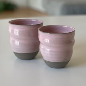 Kop, Cortado - spiraldrejet, lyserød – produktbillede