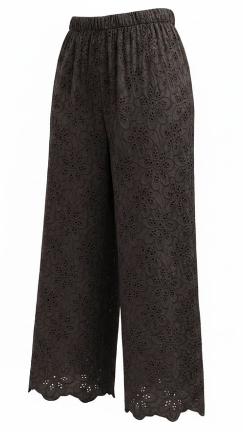 Lærke broderi anglaise pants. Chokolate, Onesize 36-44 (3)