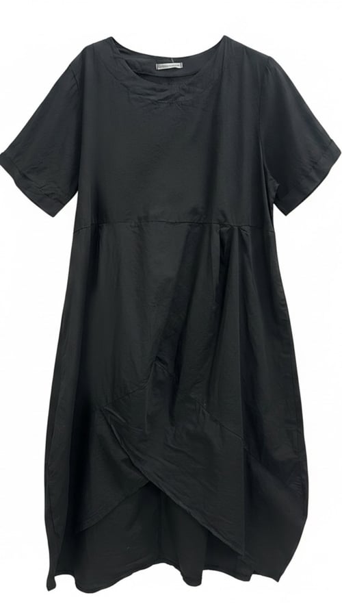 Lydia cotton dress. Black. Onesize 36-44. (2)
