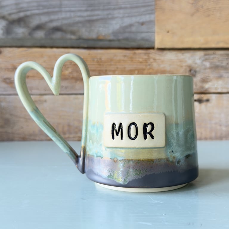 Mor kop med hjertehank 
