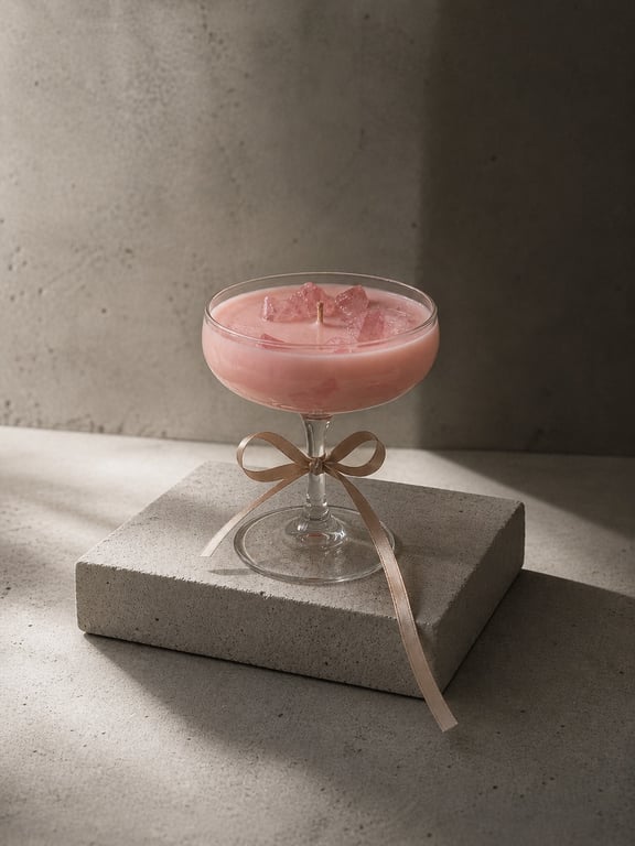 Pink lady cocktail