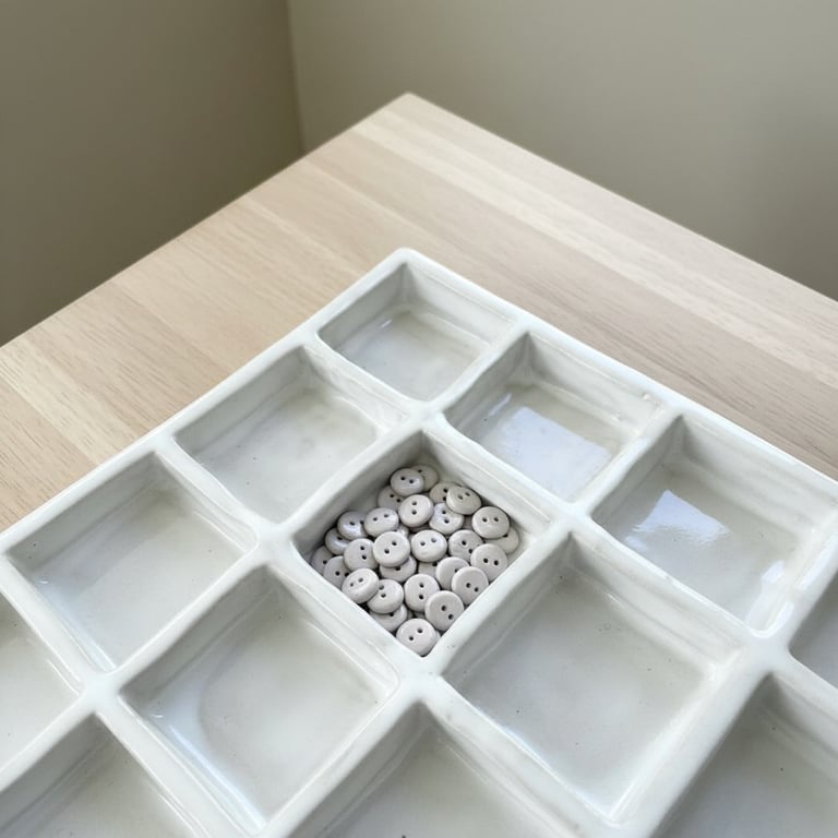 Knapper - sart rosa