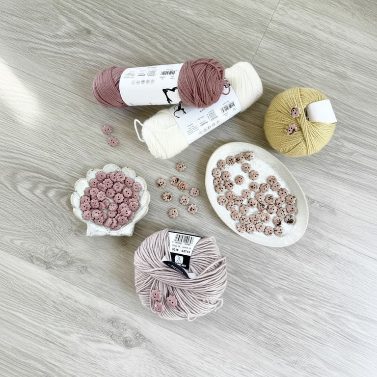 Knapper - rosa billede 3