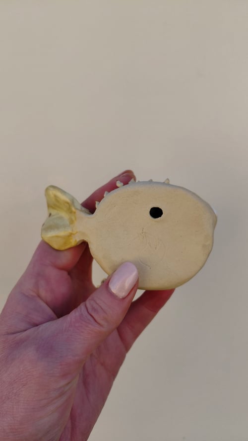 væghængt kuglefisk, gul (8)