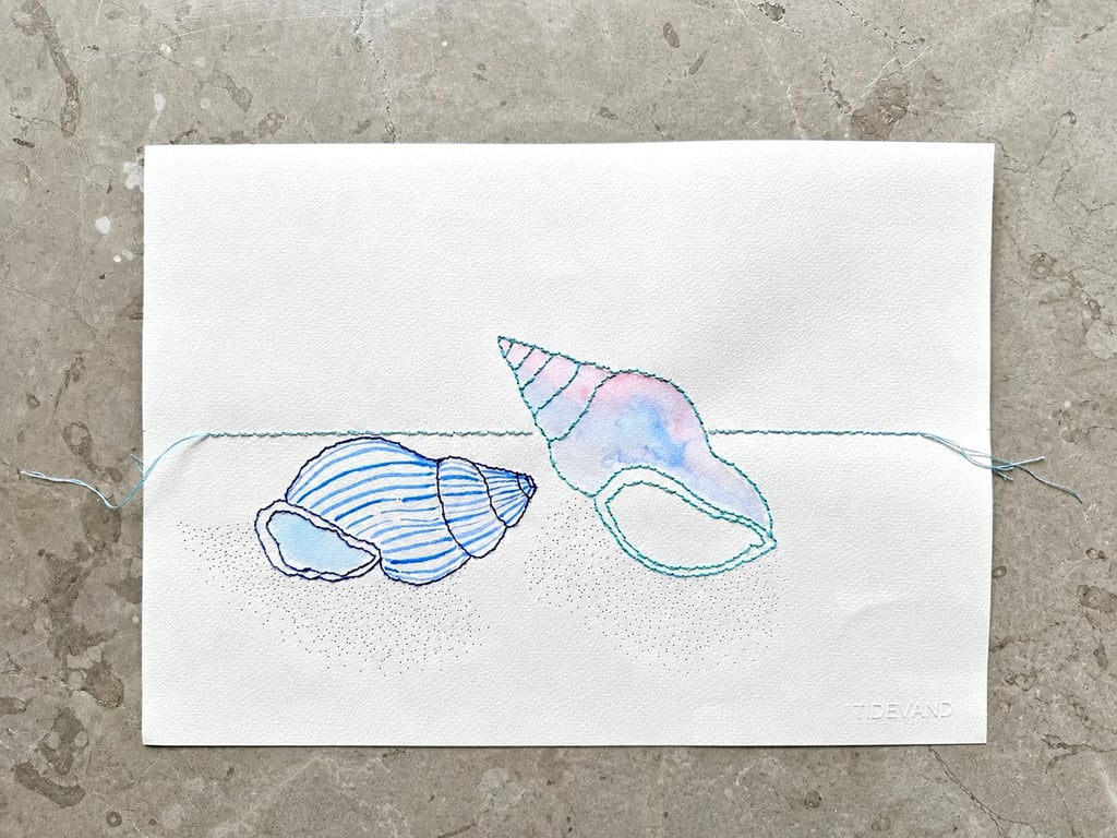 To konkylier broderi