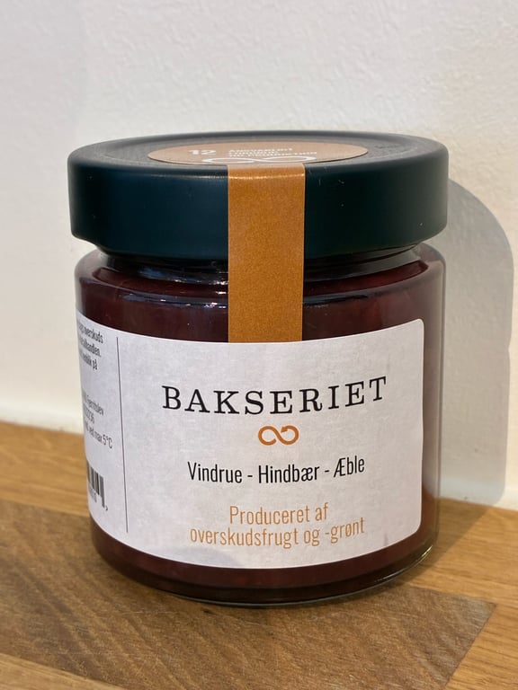 Marmelade - vindrue - hindbær - æble 