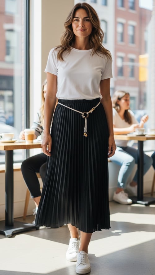 Diana long skirt. Black. Onesize 36-44. (2)