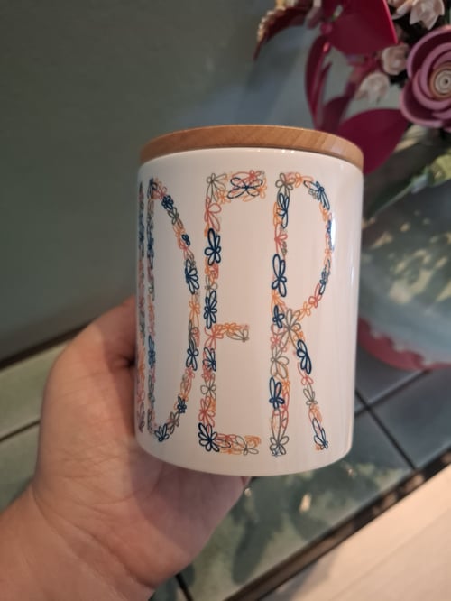 Opbevaringskrukke: MINDER blomster (3)