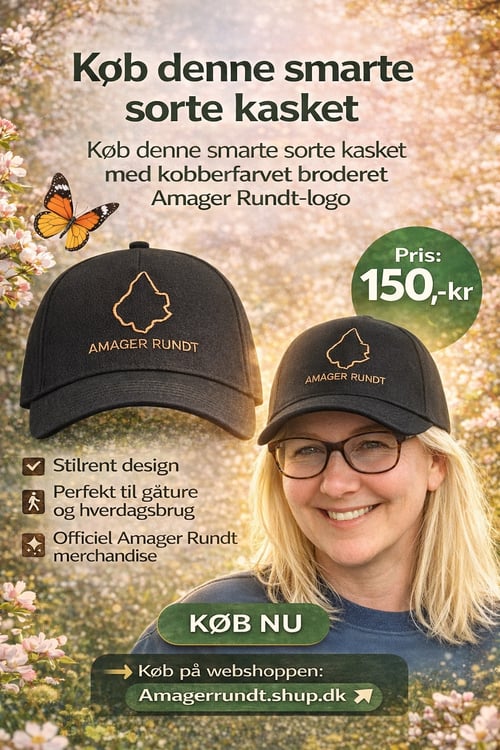 Kasket, sort med broderet logo