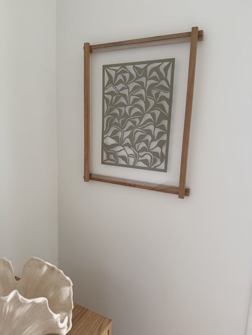 40x50cm, papercut, oliven, indrammet (5)